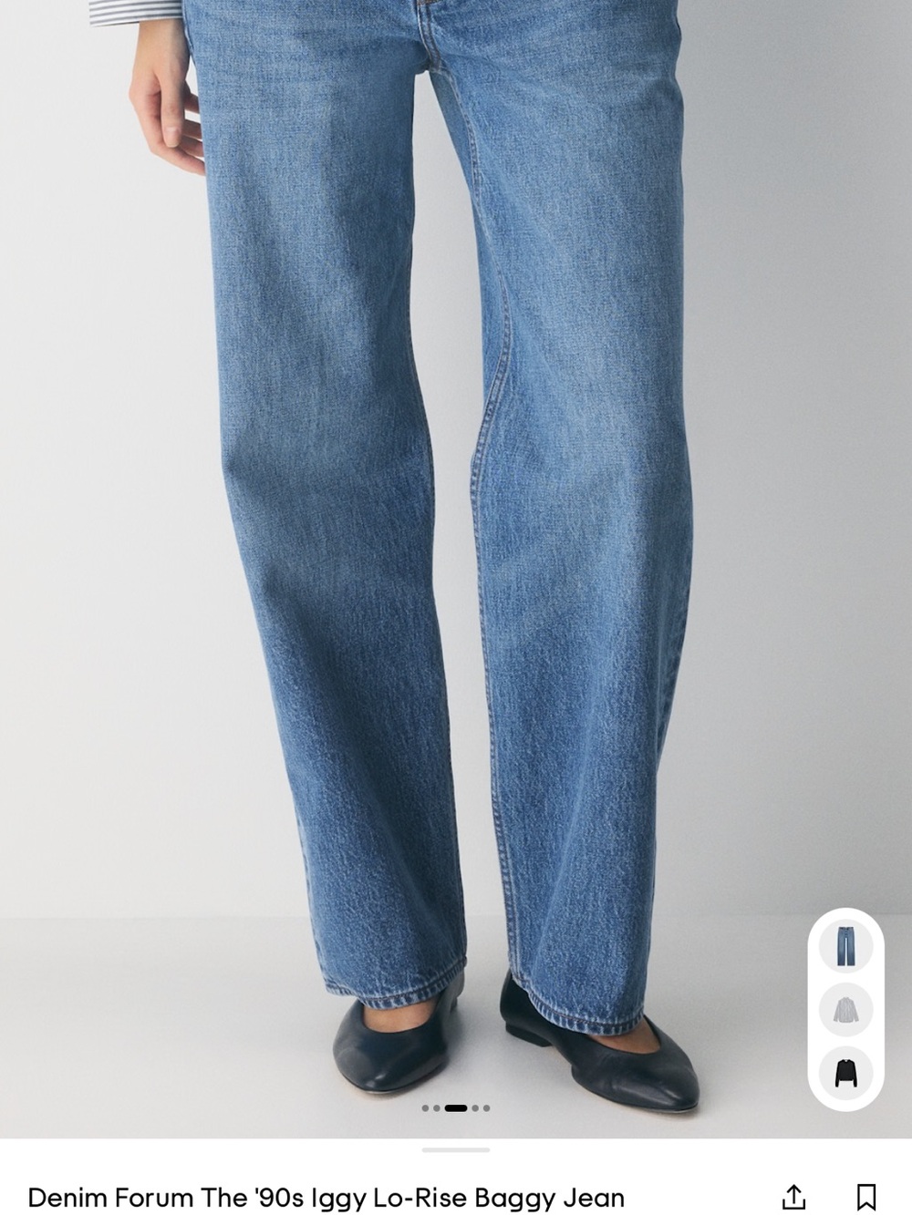 Denim Forum The '90s Iggy Lo-Rise Baggy Jean